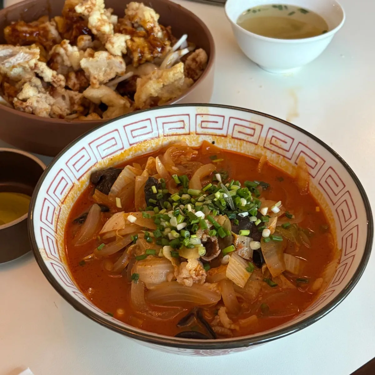 A hearty bowl of beef brisket jjamppong