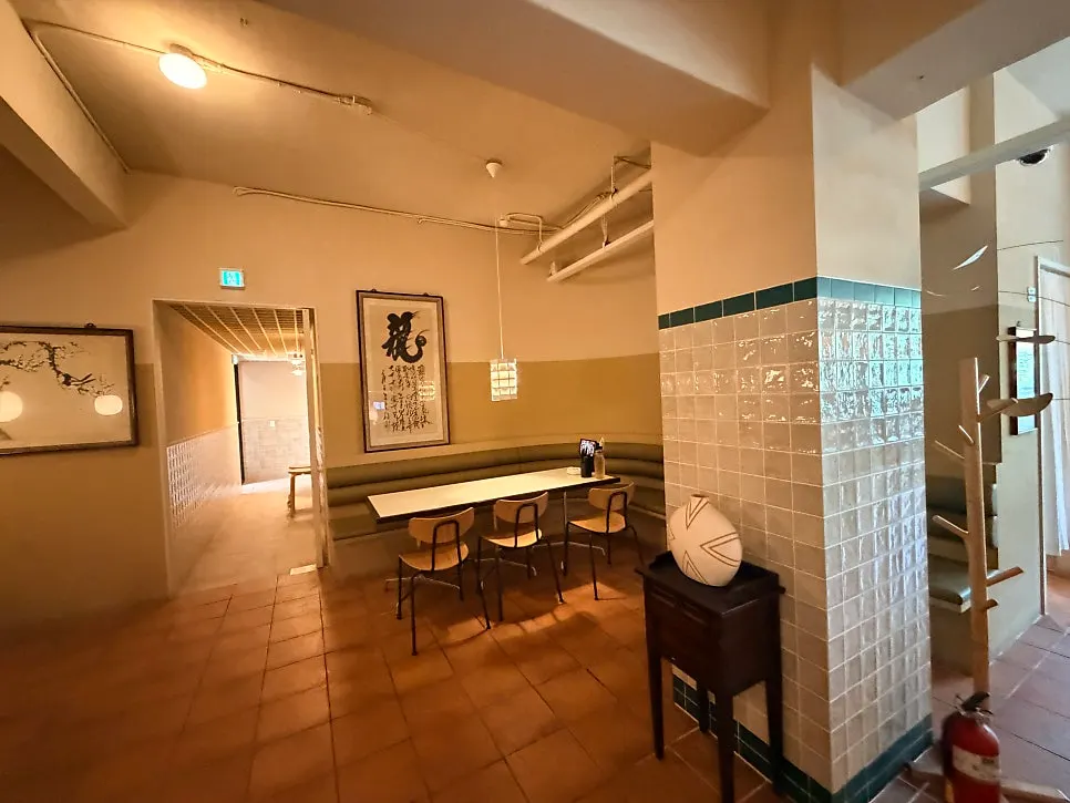 Upscale lighting and wall interior