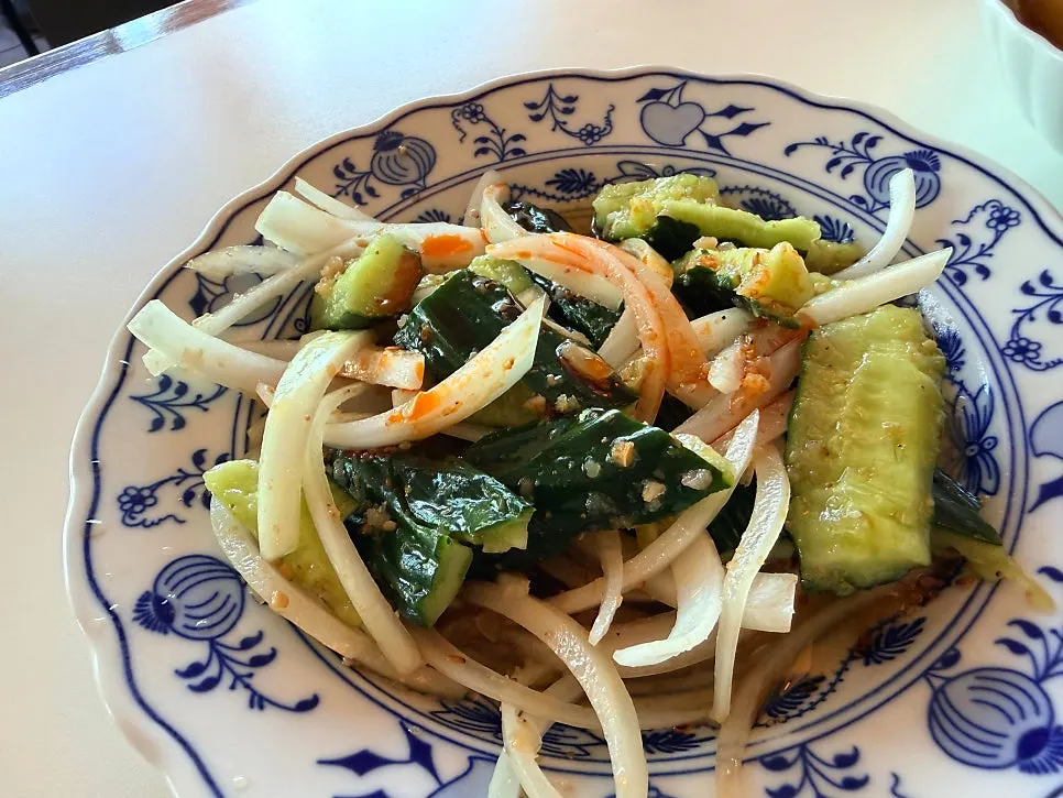 Yuxiang eggplant served with onions