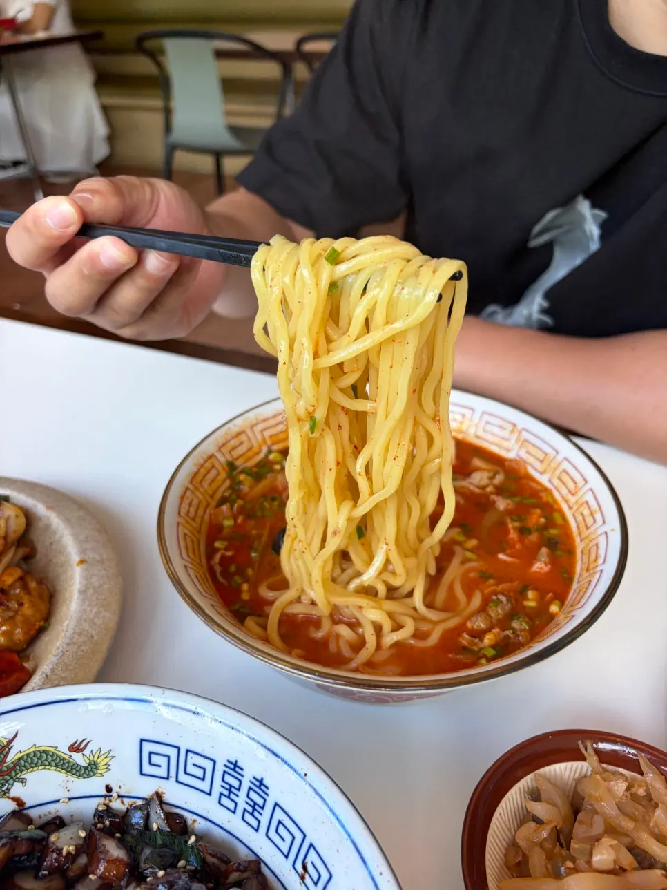 Jjamppong broth with springy noodles