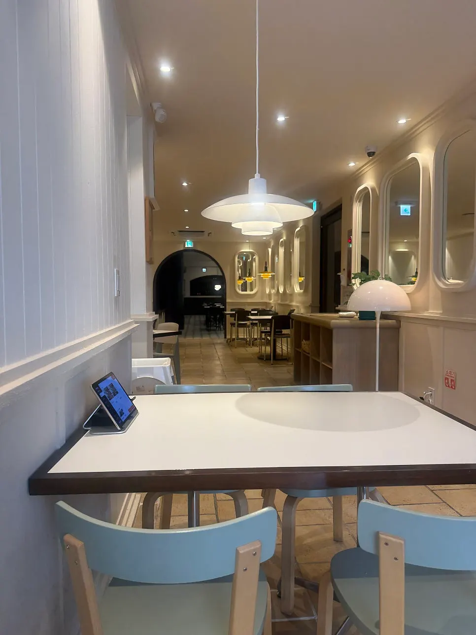 Interior seating atmosphere at Bueokgan Haeundae Branch