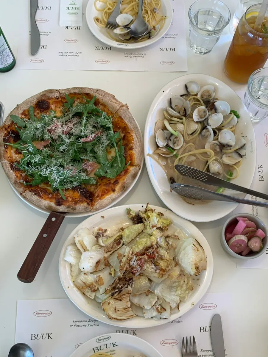 The full Couple's Dish set spread on the table
