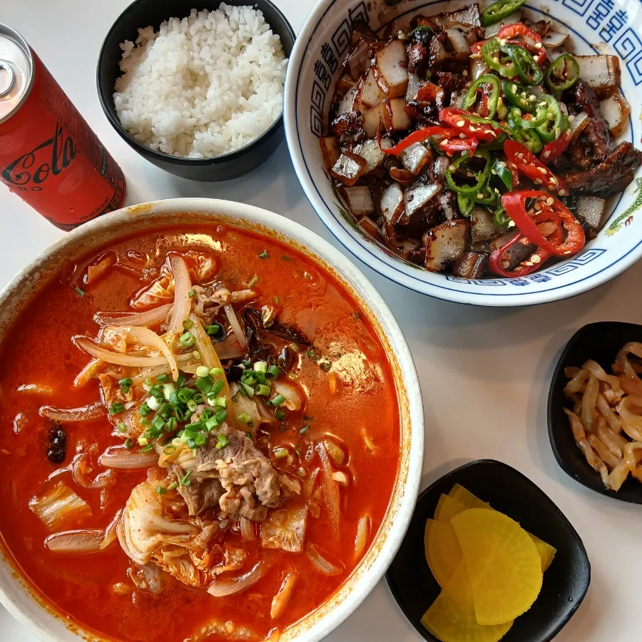단무지와 짜사이 기본 세팅