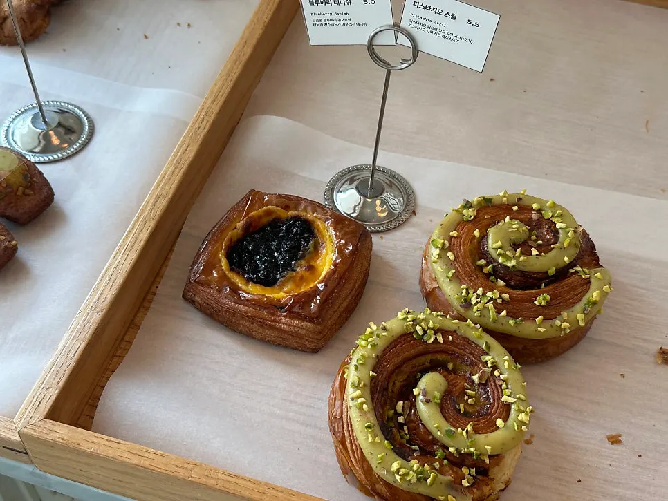 Baked goods display at Low & Sweet Bakery