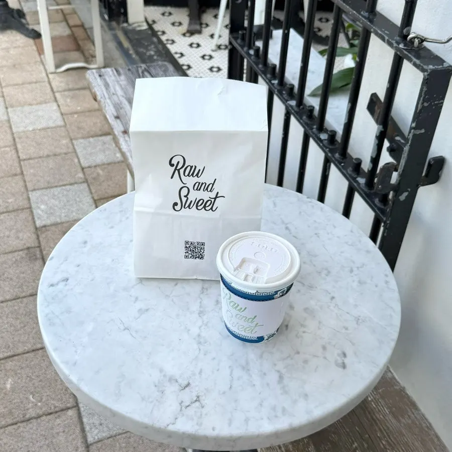 Takeout egg tart and coffee