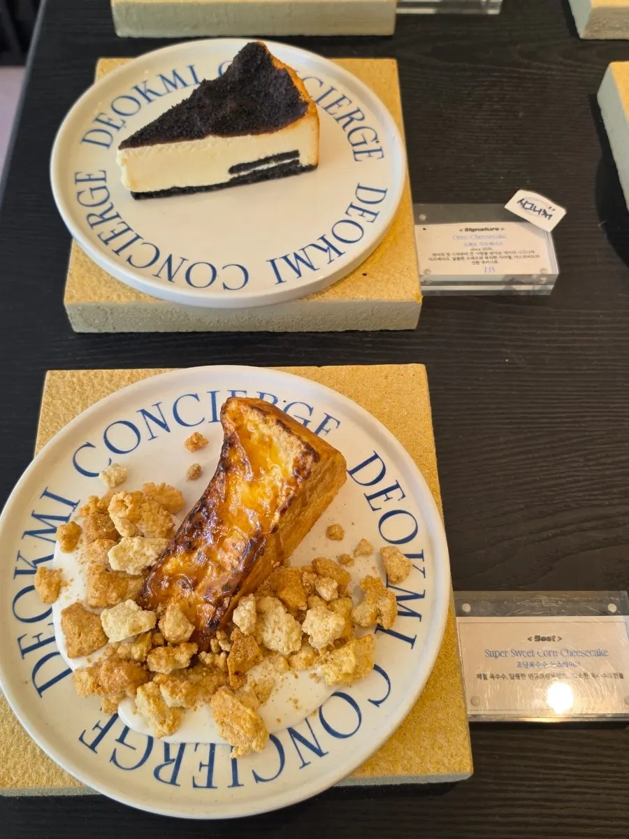 Fig tiramisu and mango granita at Geumsong Deokmi on Haeridan-gil, Haeundae