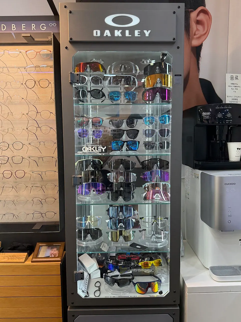 Trying on Kumja Eyewear browline frames