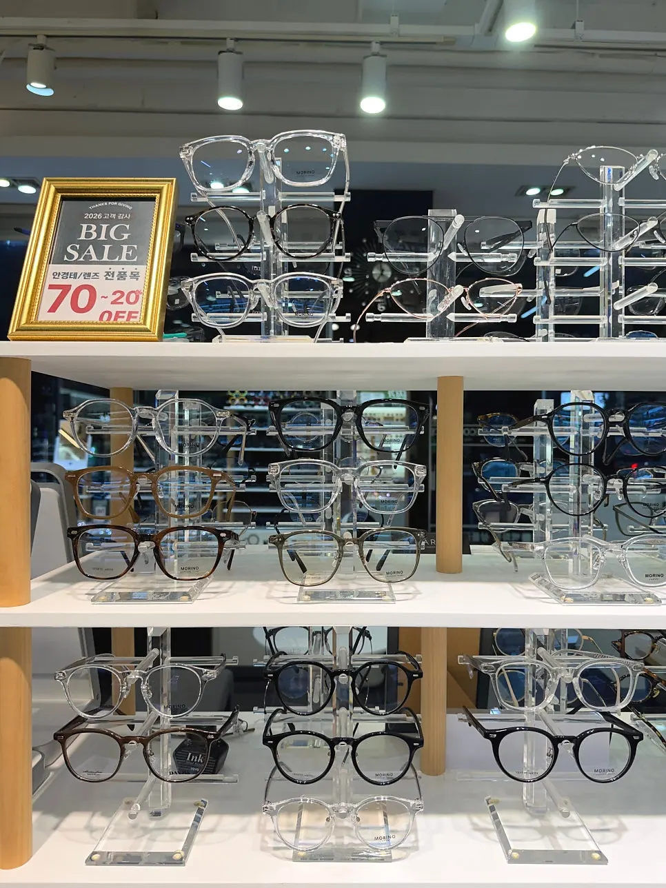 Oakley goggles inside the store