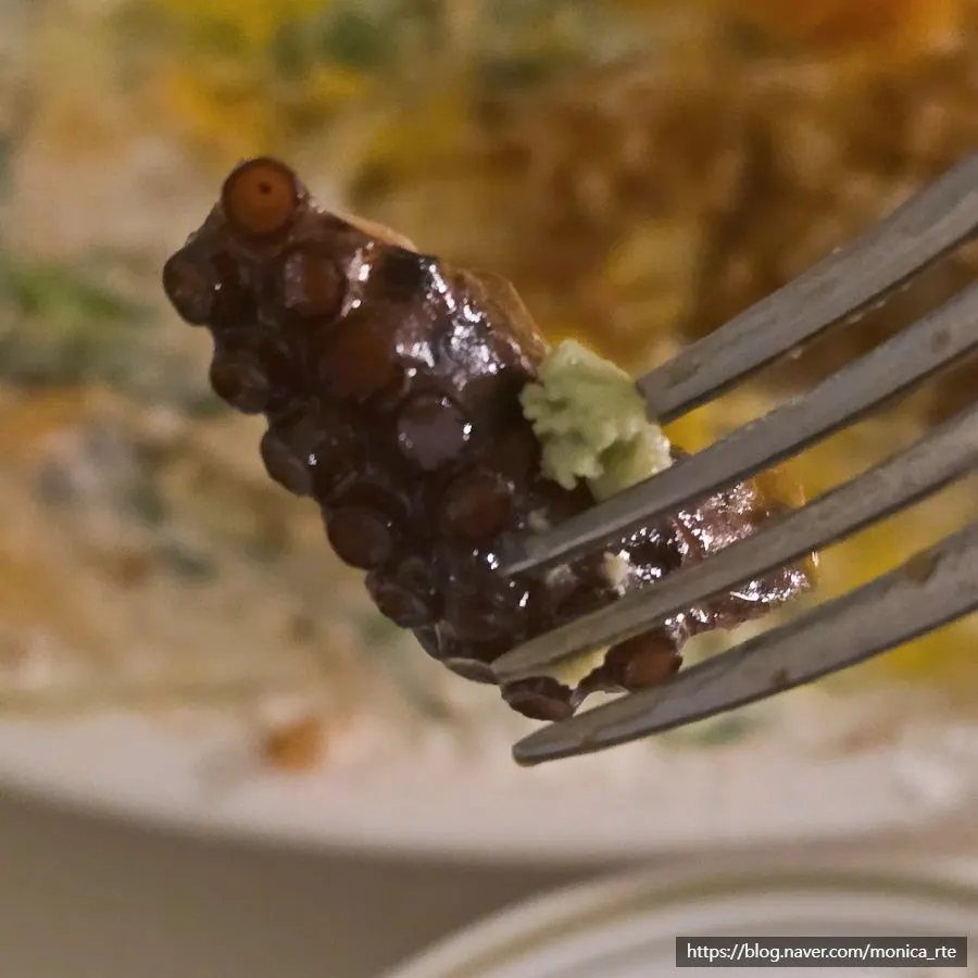 Chewy octopus steak