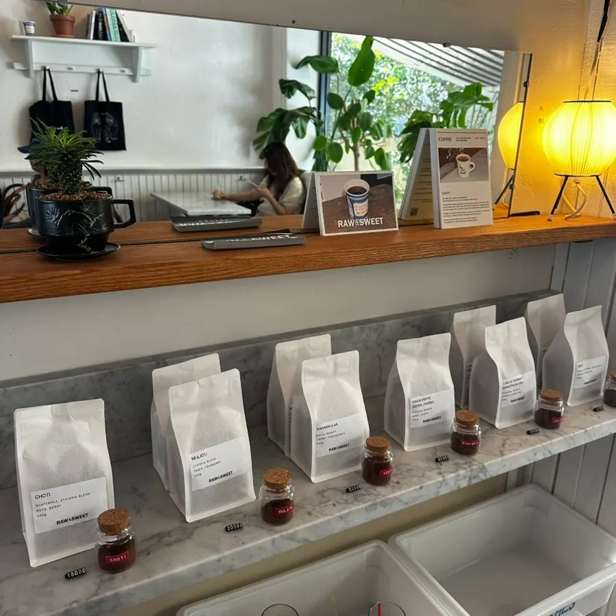 Dessert showcase at Low & Sweet Bakery