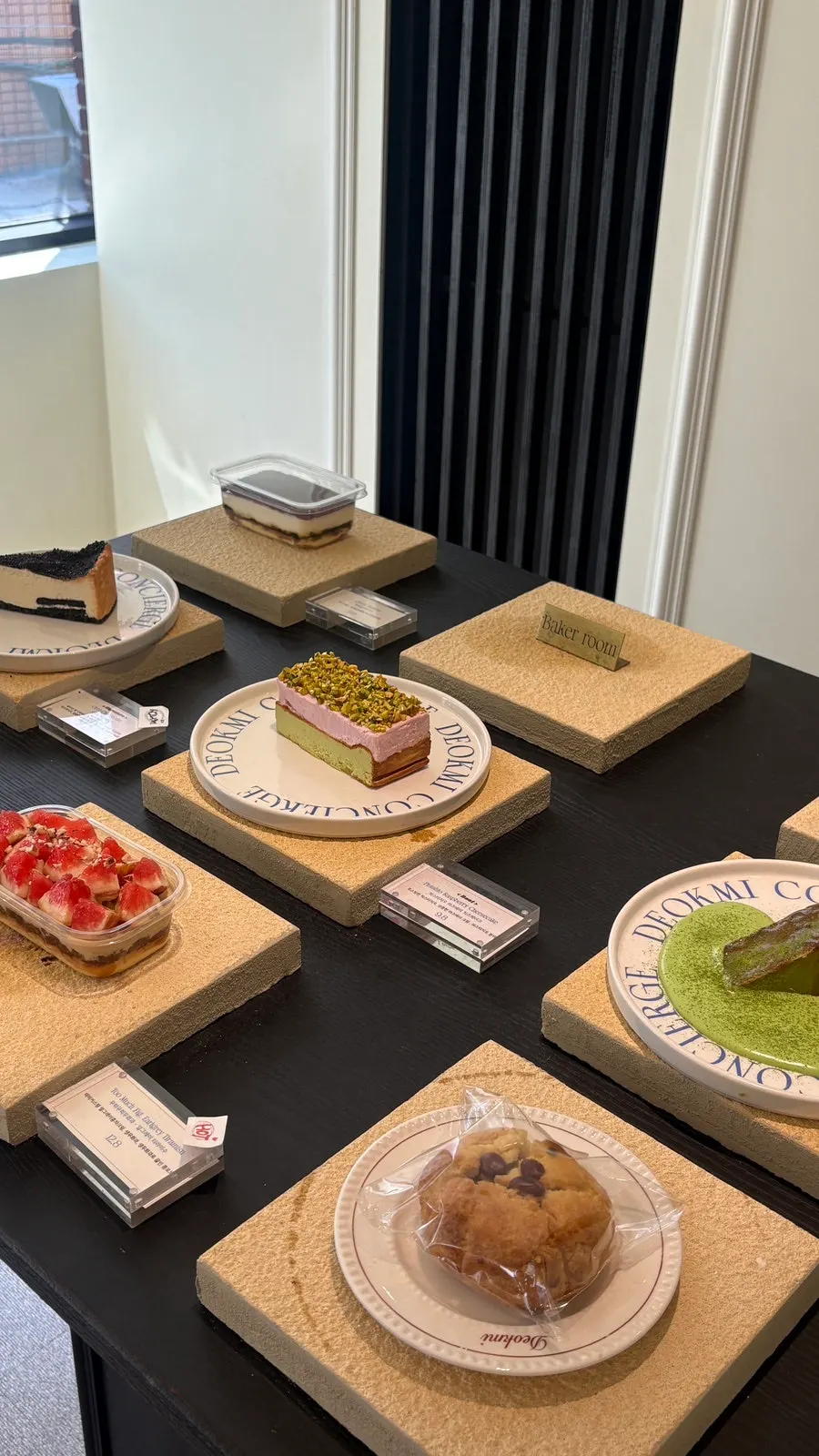 Dessert showcase at Geumsong Deokmi