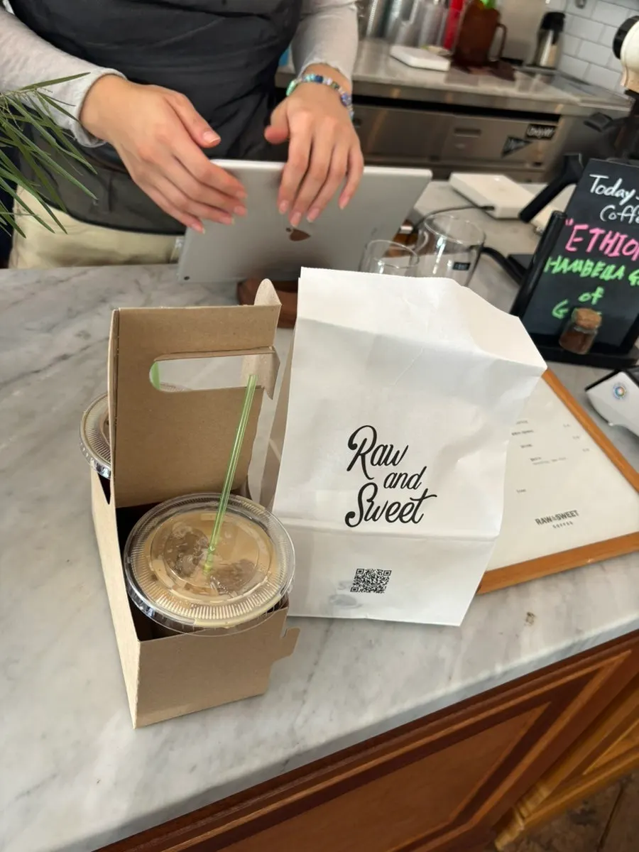 Bread and coffee picked out at Low & Sweet Bakery