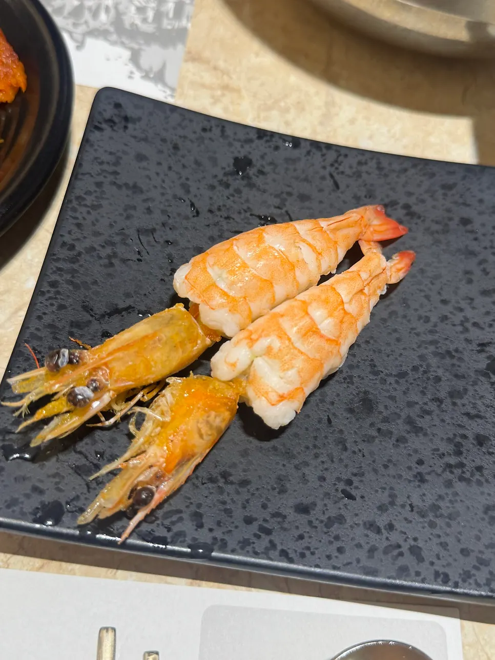Mulhoe served before the sashimi