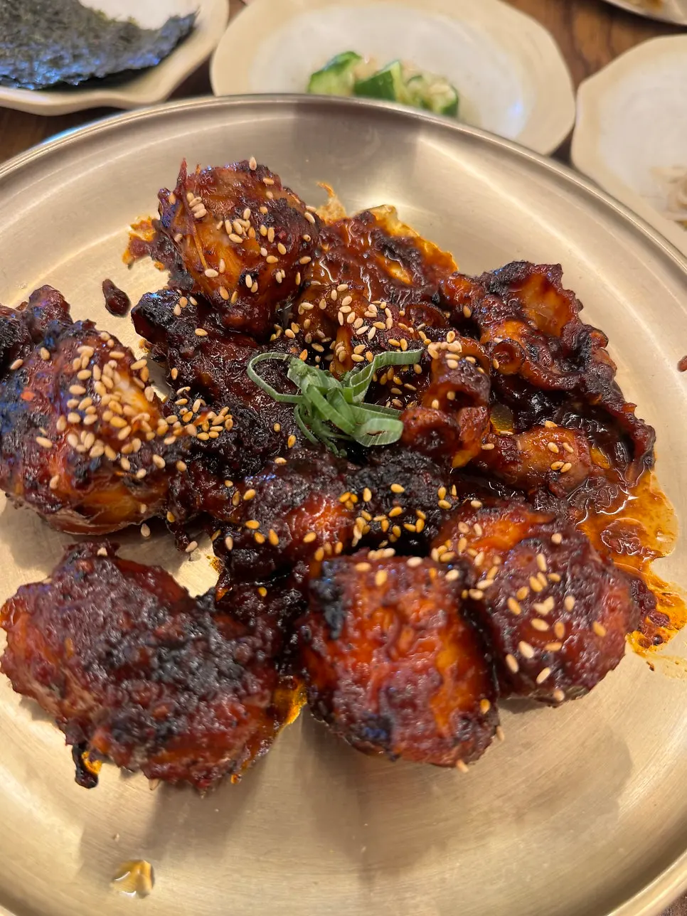 Bulgogi-style scorched-rice dish with monkfish and webfoot octopus