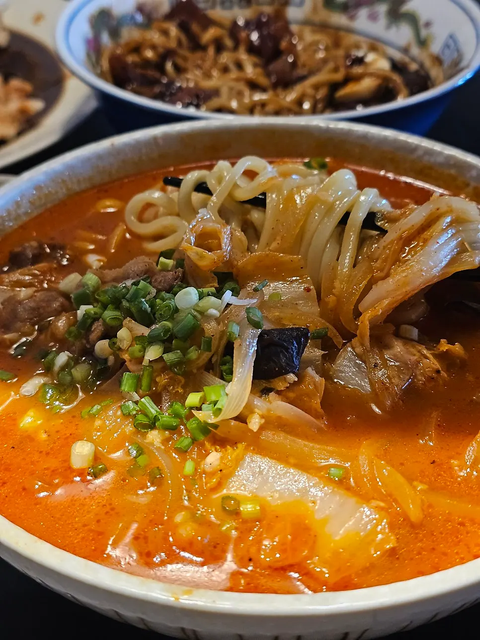 Spicy jjamppong with beef brisket and beef
