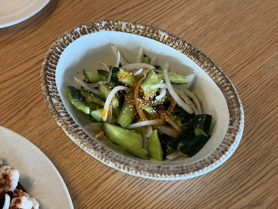 A plate of tangsuyuk from Bueokgan Chinese