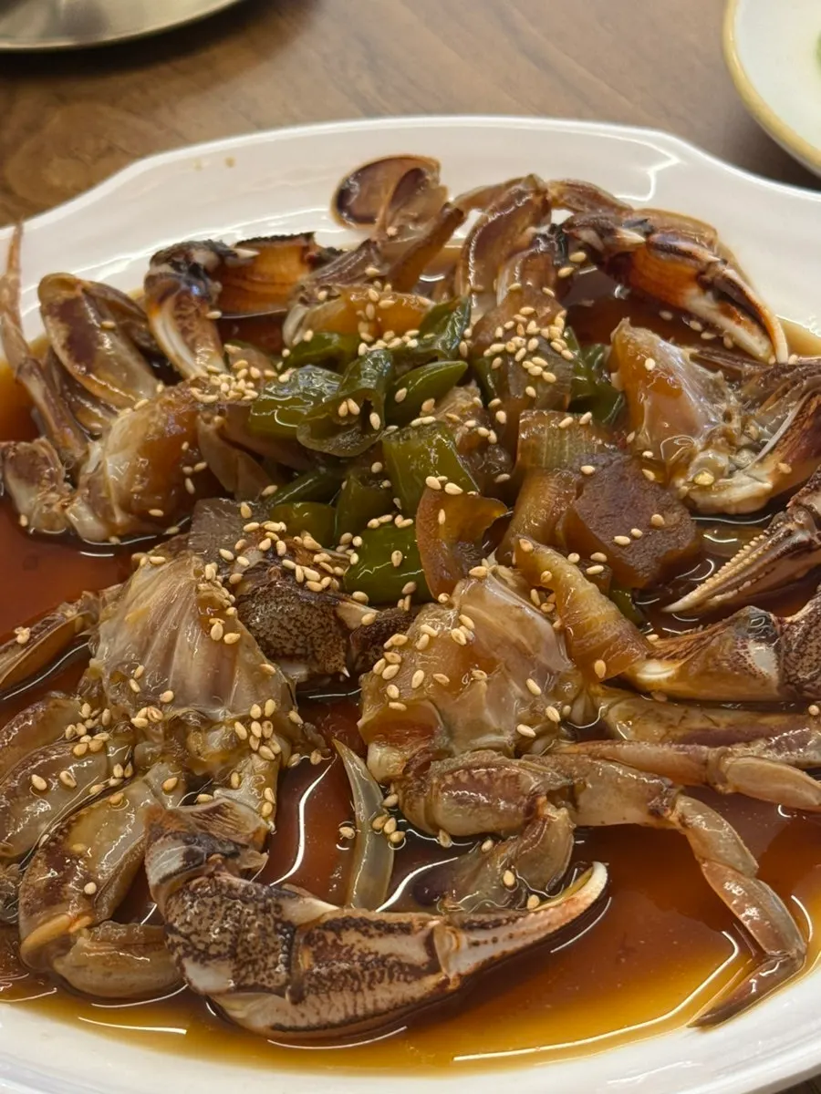 Soy-marinated yellow crab made with Jeju yellow crab