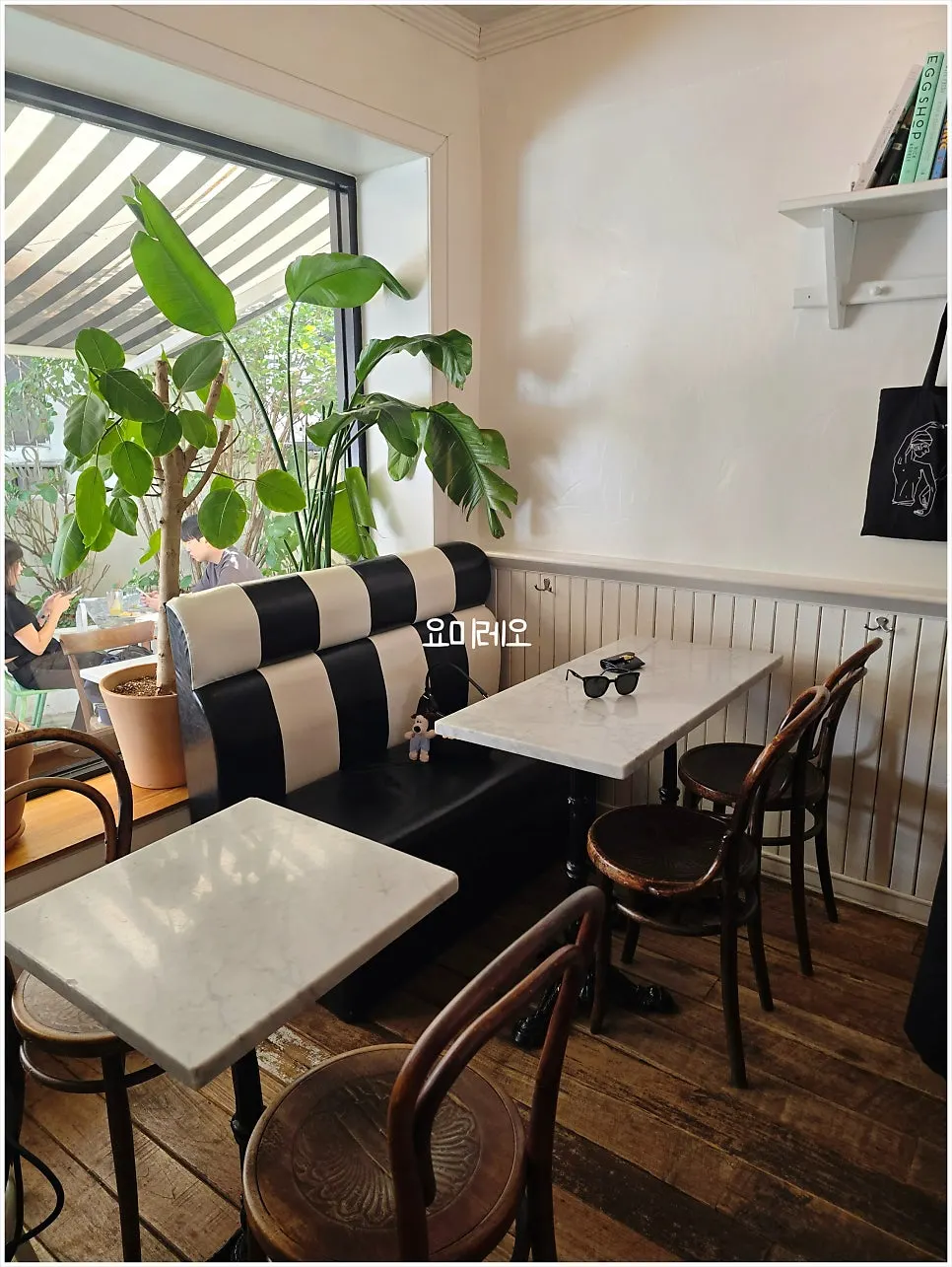 Interior seating view at Low & Sweet Bakery