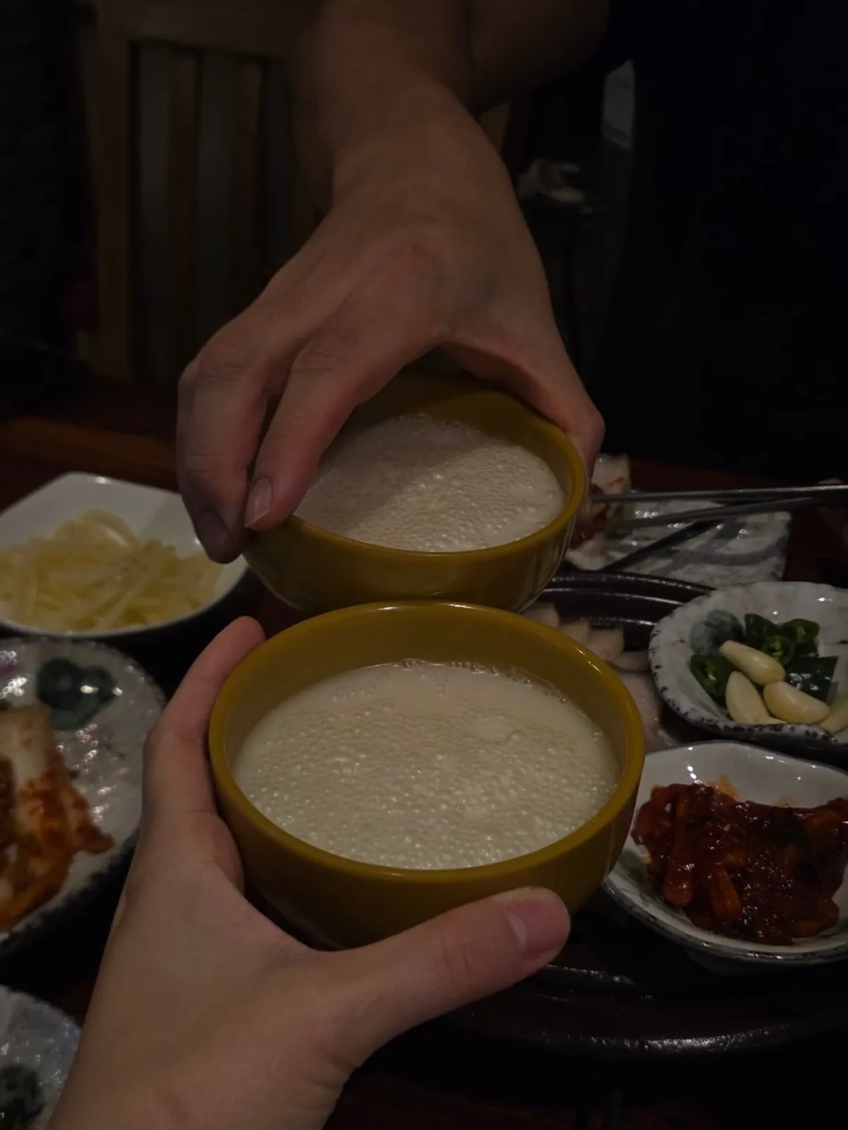 남천집 수육과 지평 생막걸리 한상