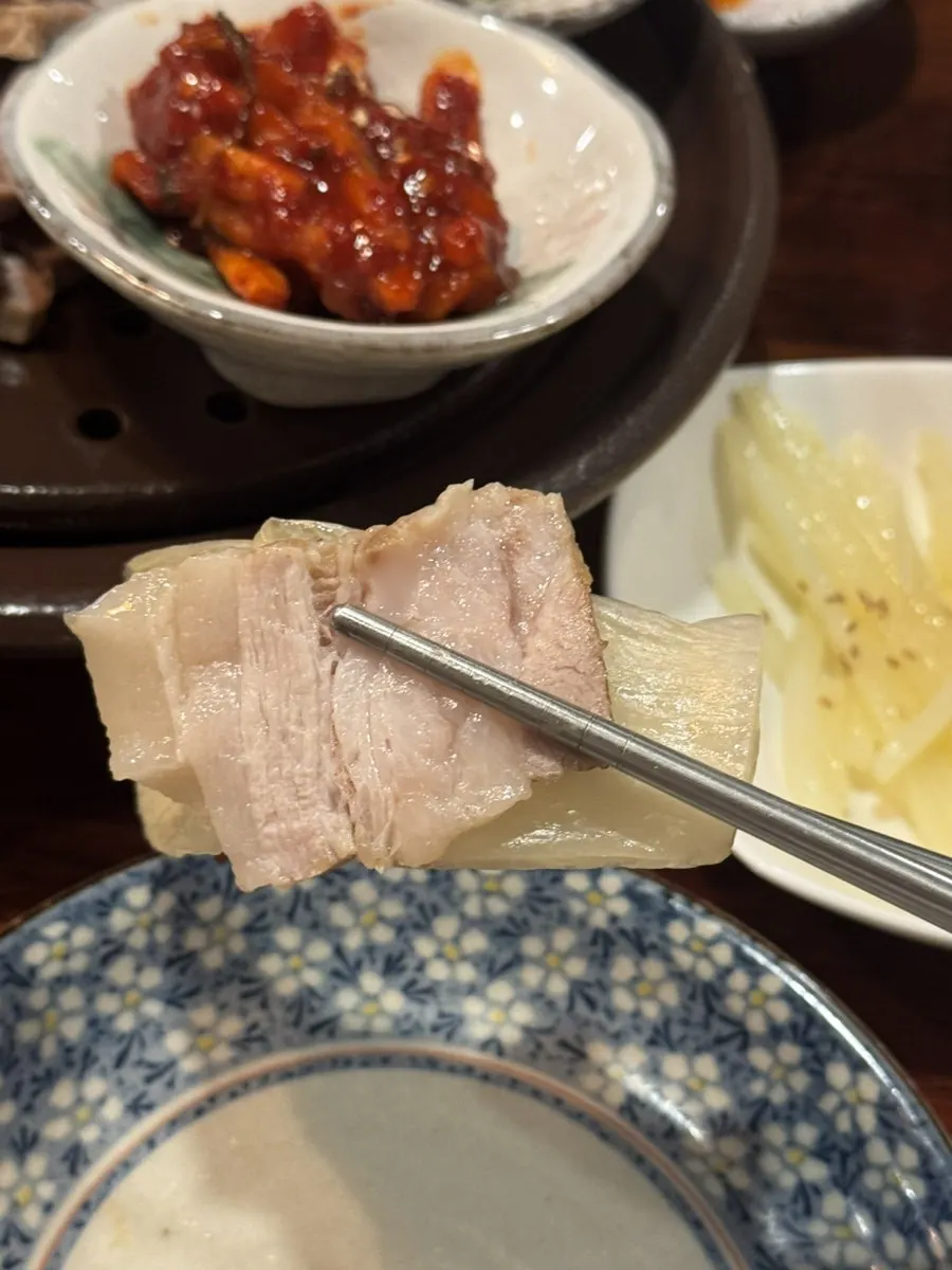 Close-up shot of a cross-section of Namcheonjip's suyuk