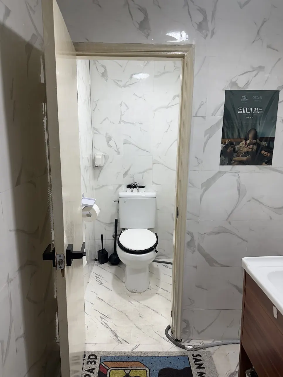 Interior restroom space