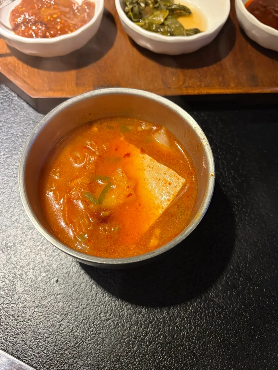 MinSaeng kimchi jjigae with ramen noodles