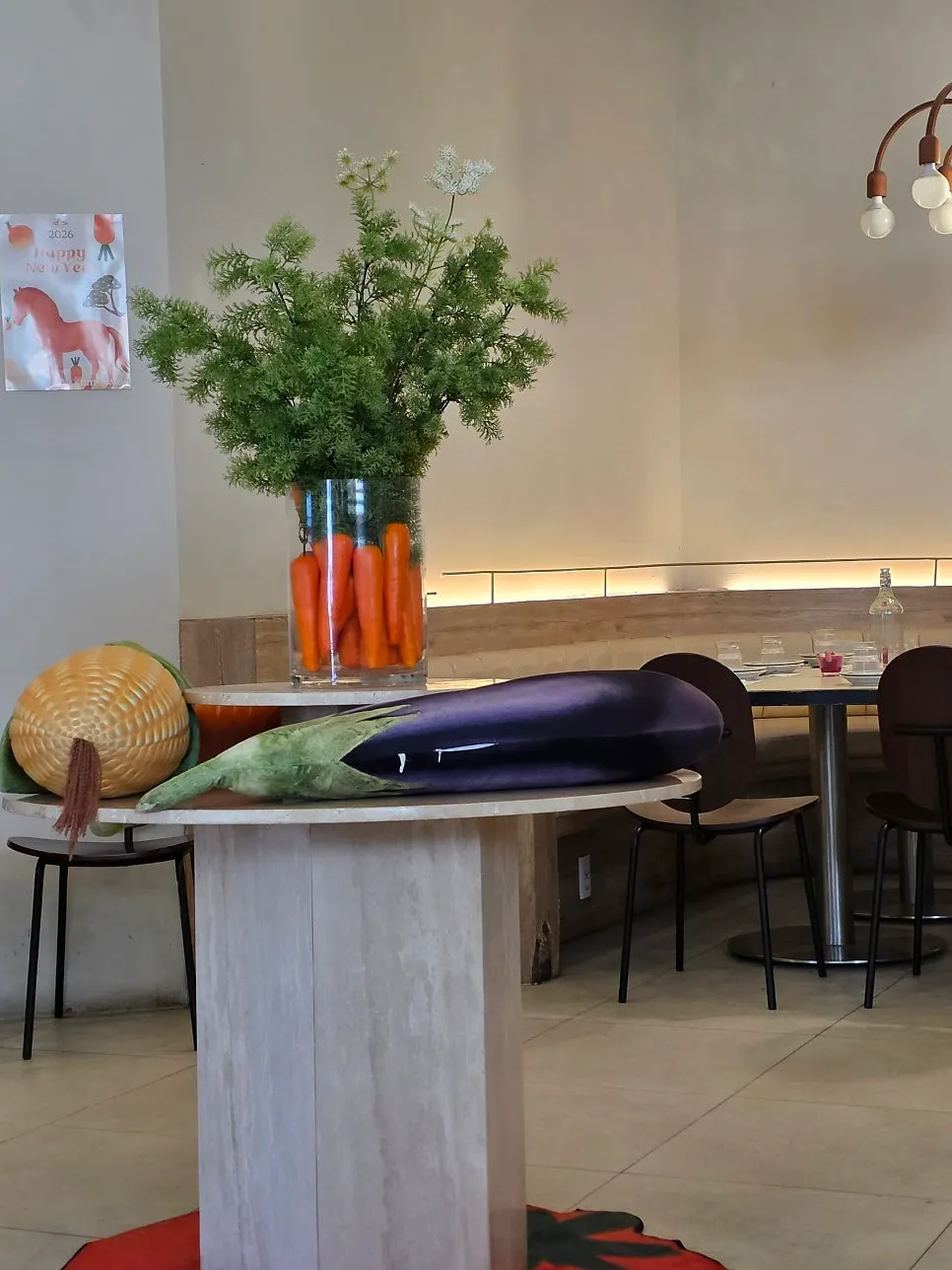 Restaurant full of customers during weekend lunch
