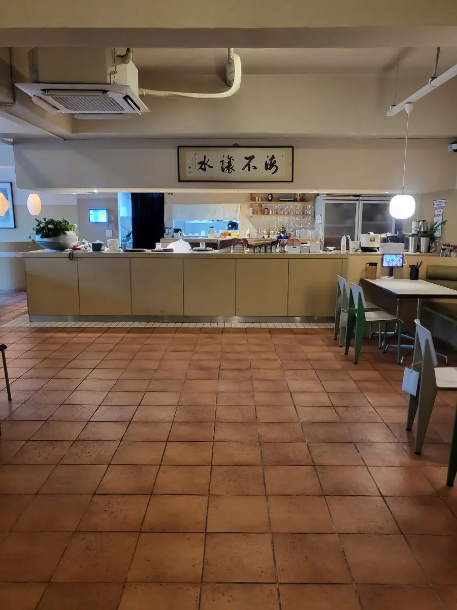 European-style restaurant interior