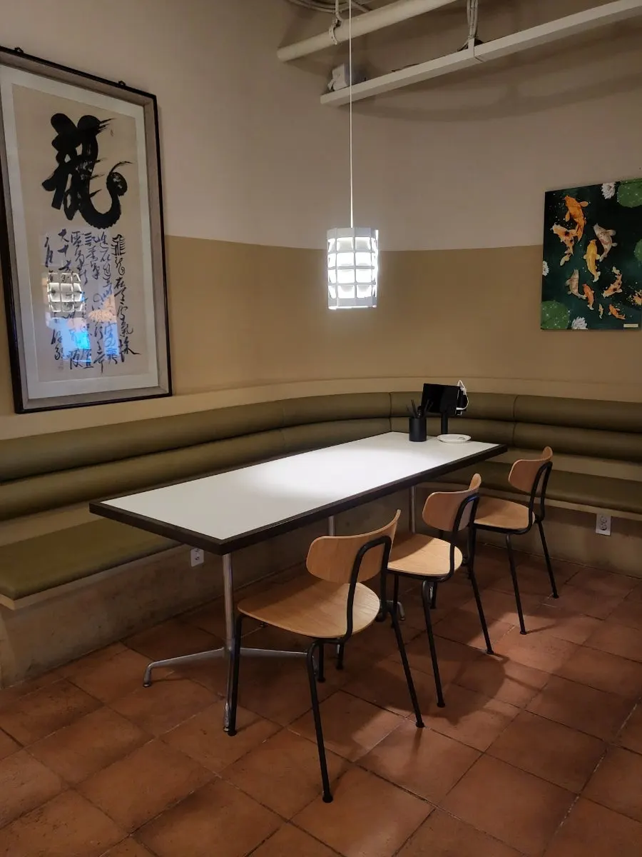 Restaurant seating available for groups