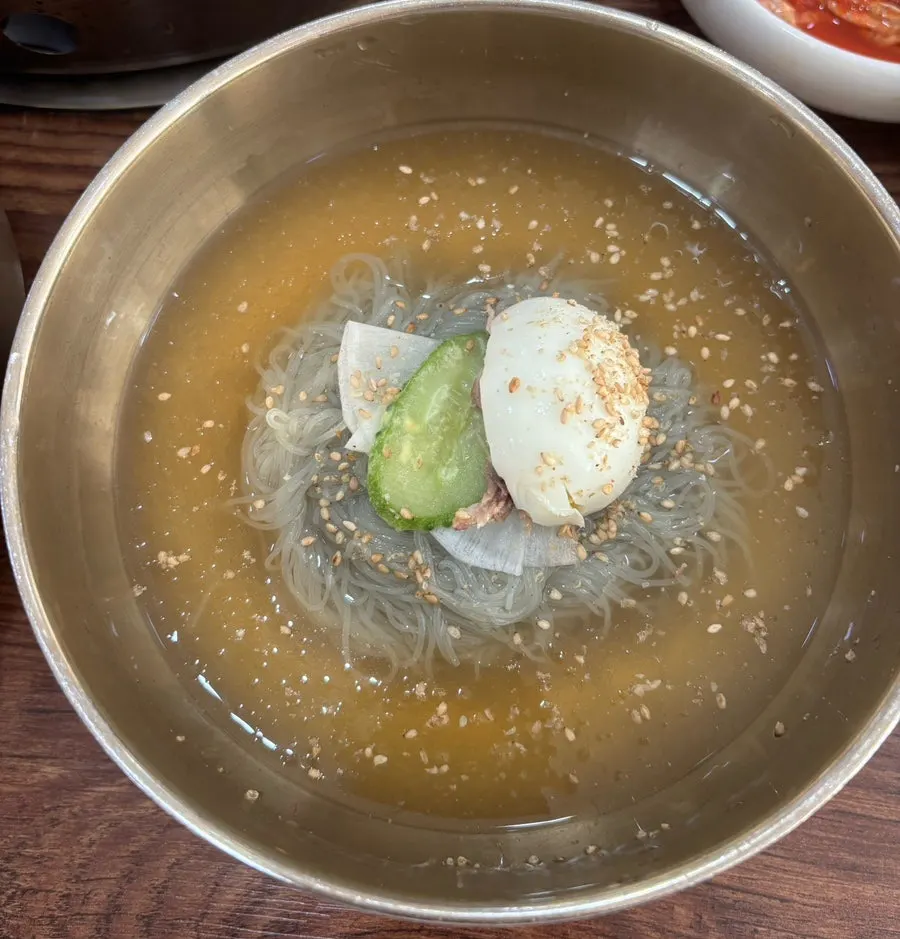 면발 얇은 후식냉면