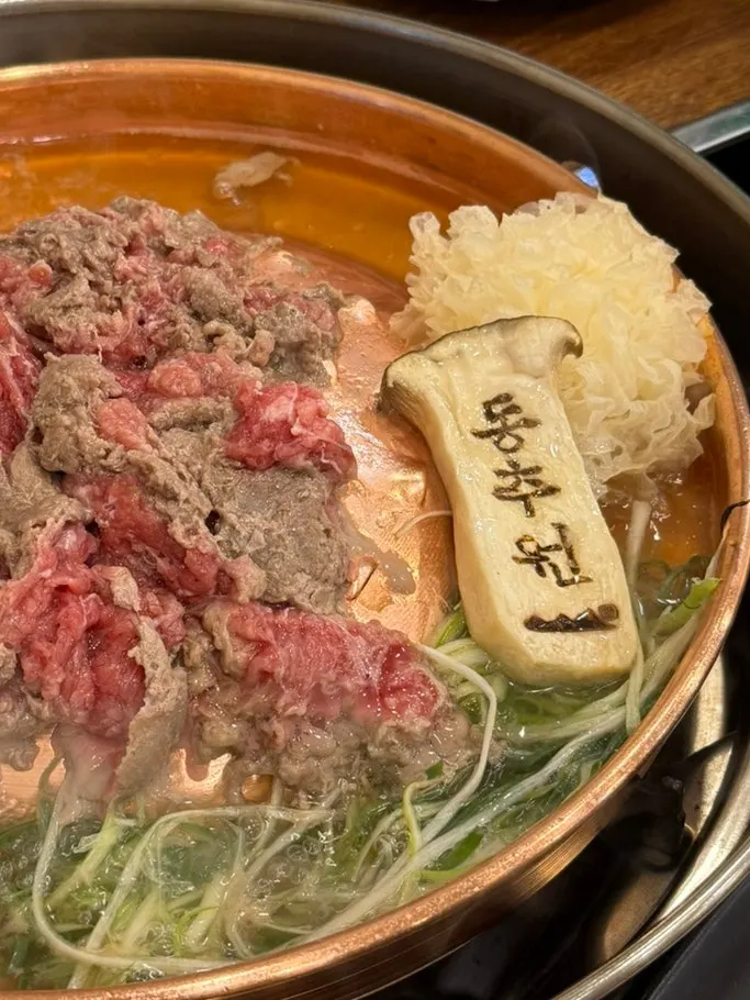 Old-style bulgogi eaten in small simmered portions