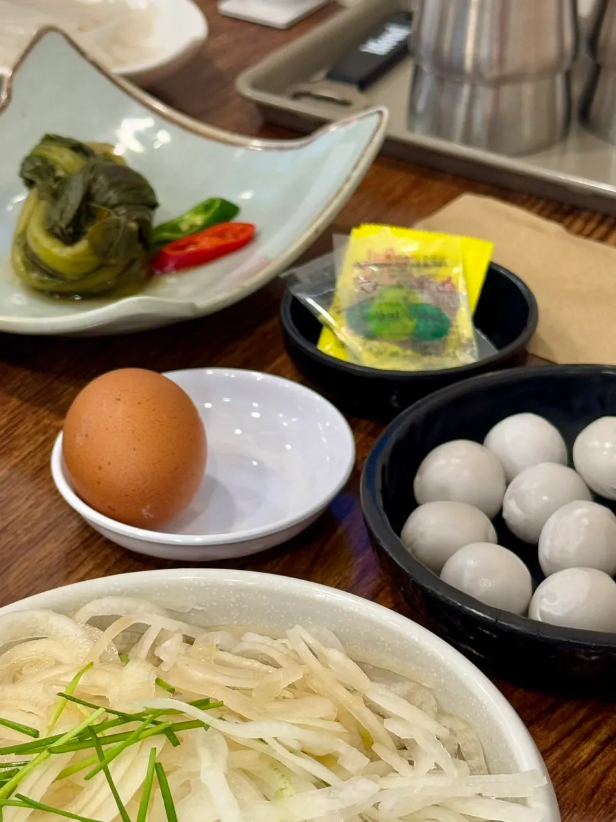 Grade-1 egg provided with the Korean beef order