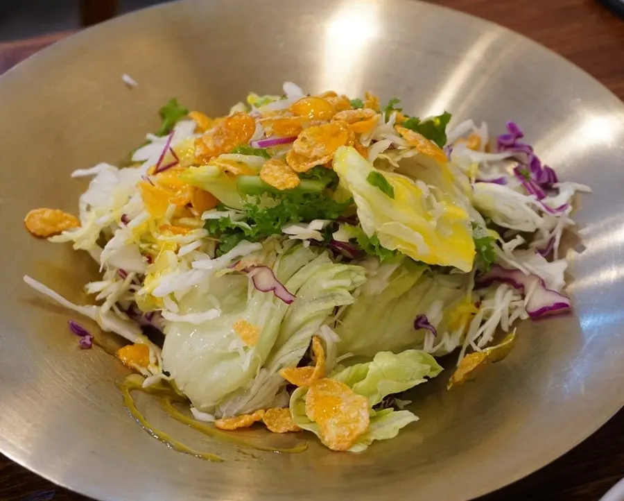 Plate of carefully prepared banchan