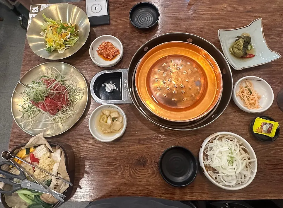 한우 불고기 세트 2인 상차림