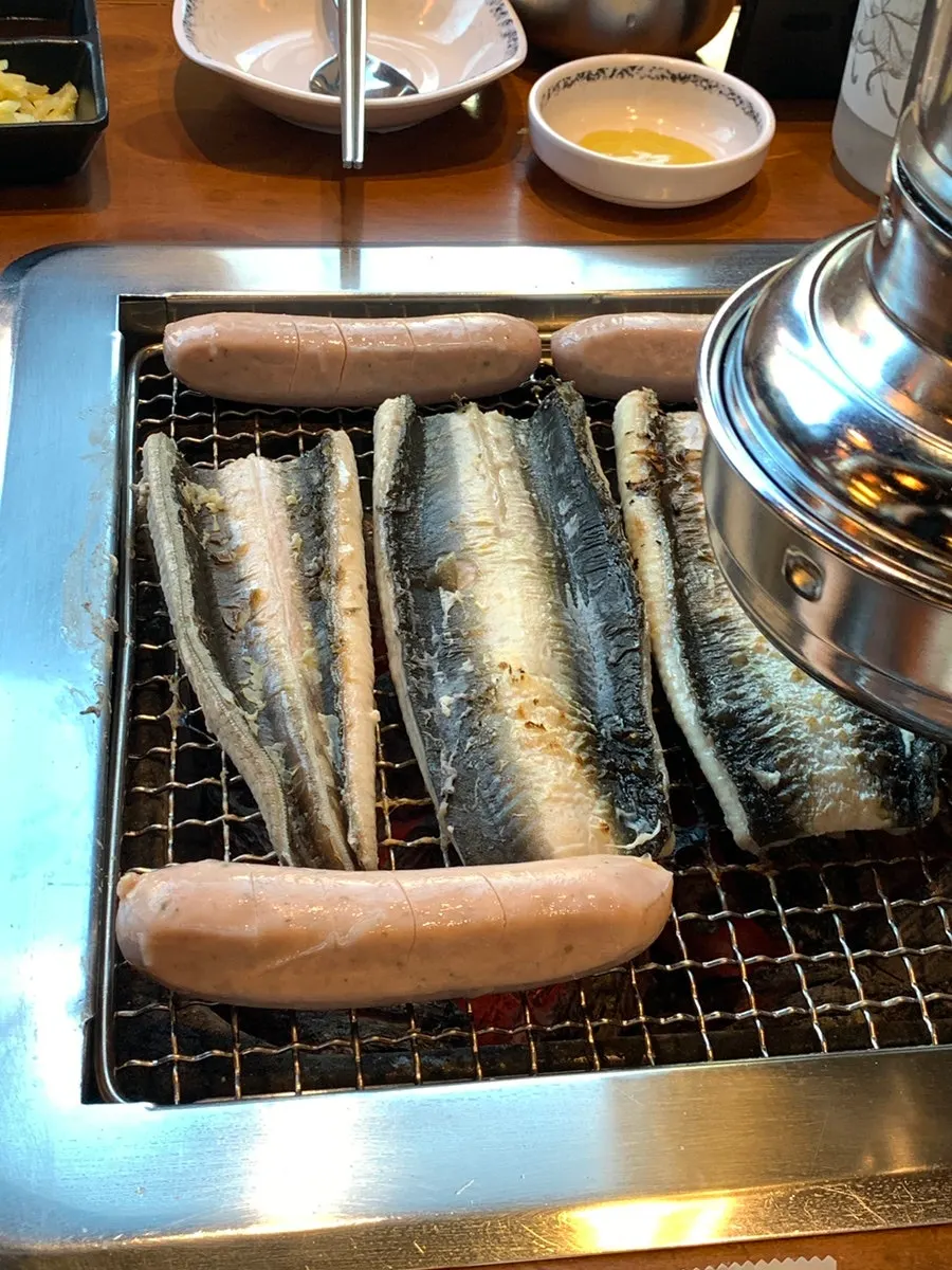 Grilled sausage ordered for a child