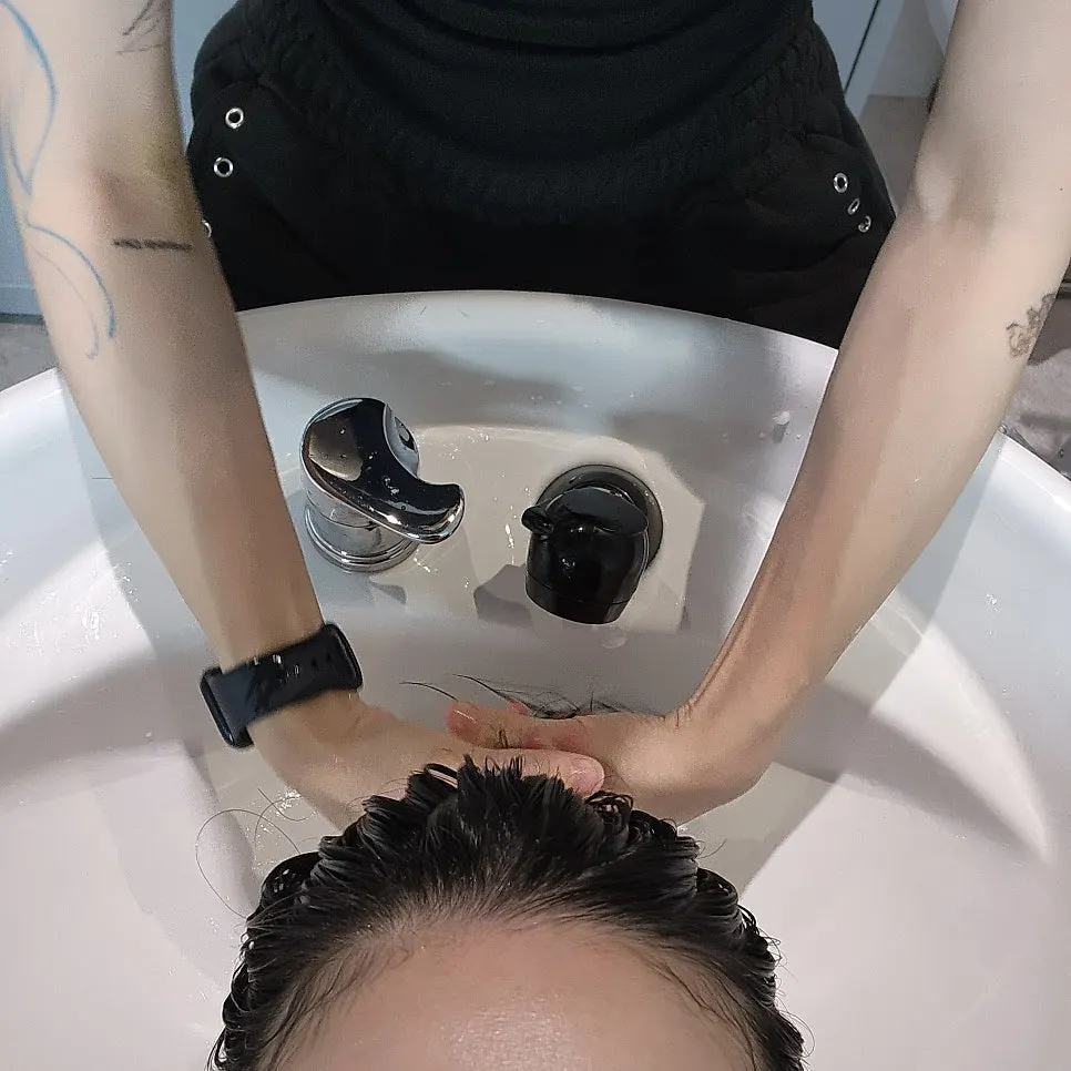헤어온새 모발 클리닉 진행 모습