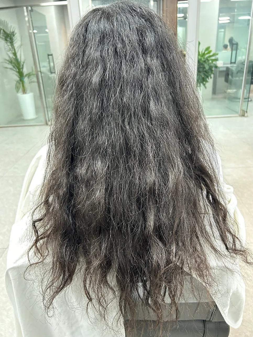 클리닉 후 찰랑해진 머릿결