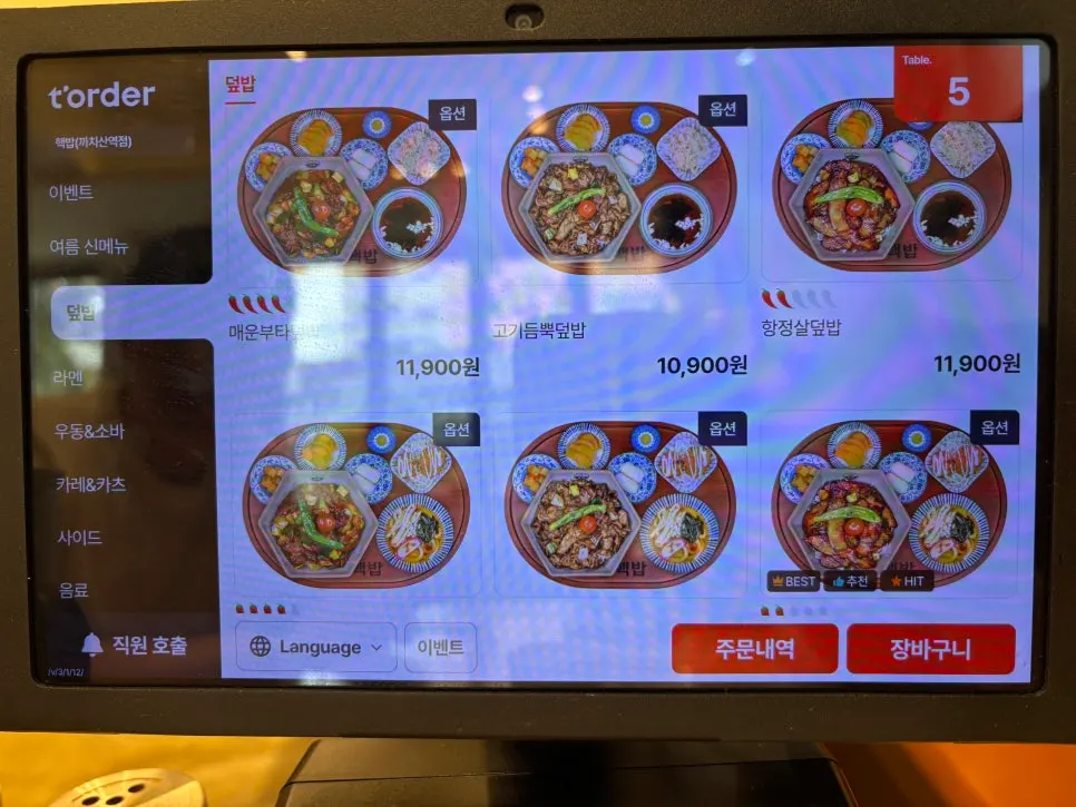 Instructions on how to eat the soba and katsu