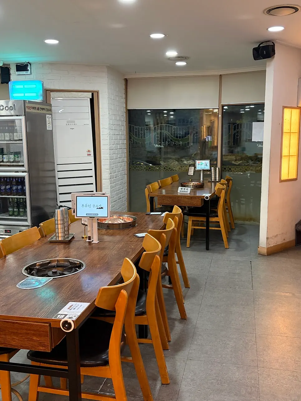 Interior seating view at Dongchuwon Bulgogi