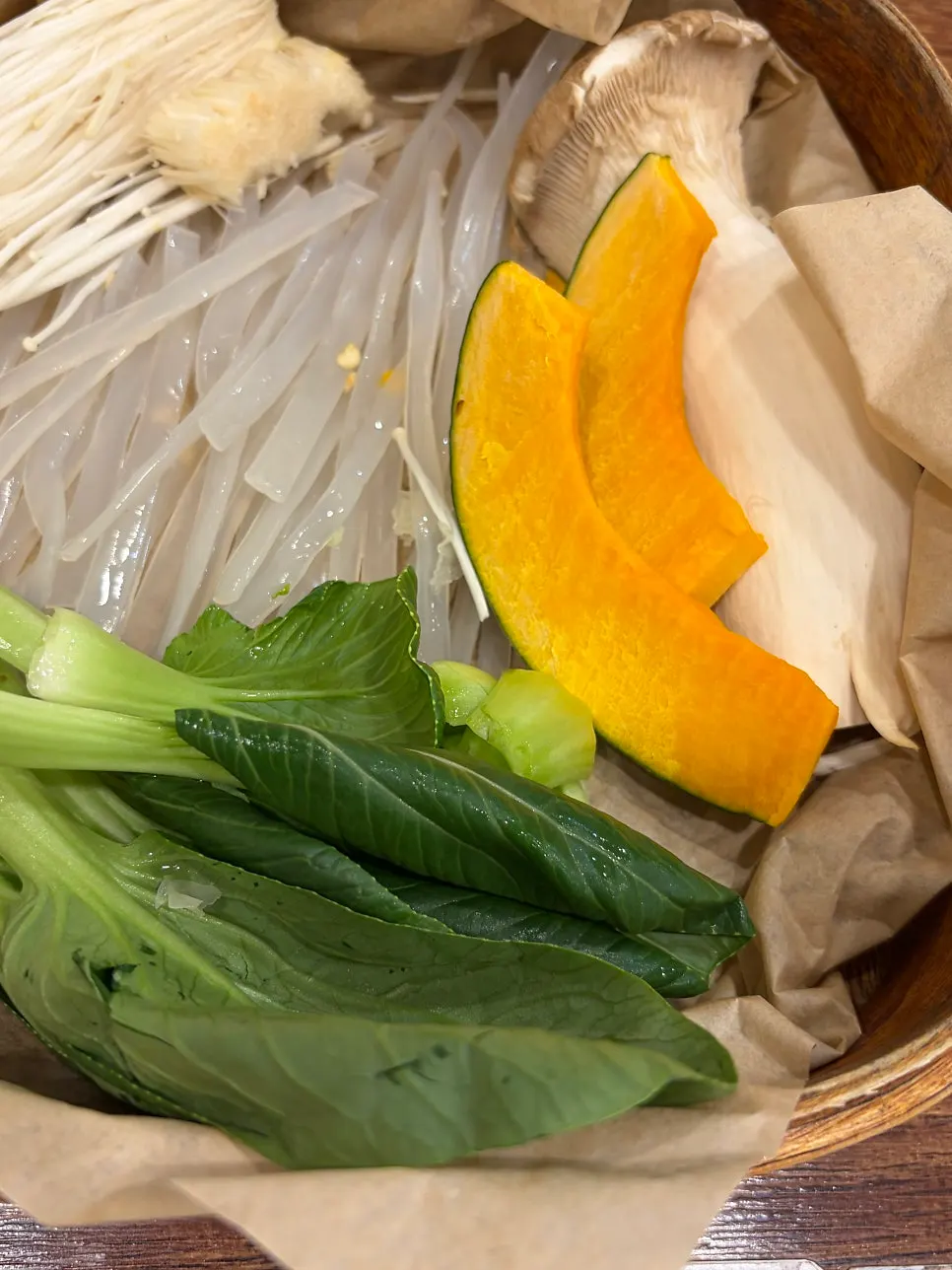 Korean beef bulgogi hot pot with vegetables