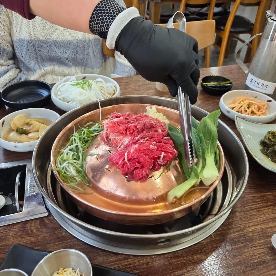 황동판 옛날불고기 조리 안내
