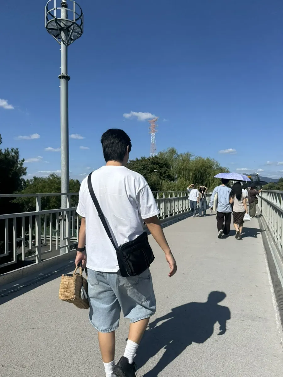 Riverside view of Yanghwa Hangang Park on a clear day