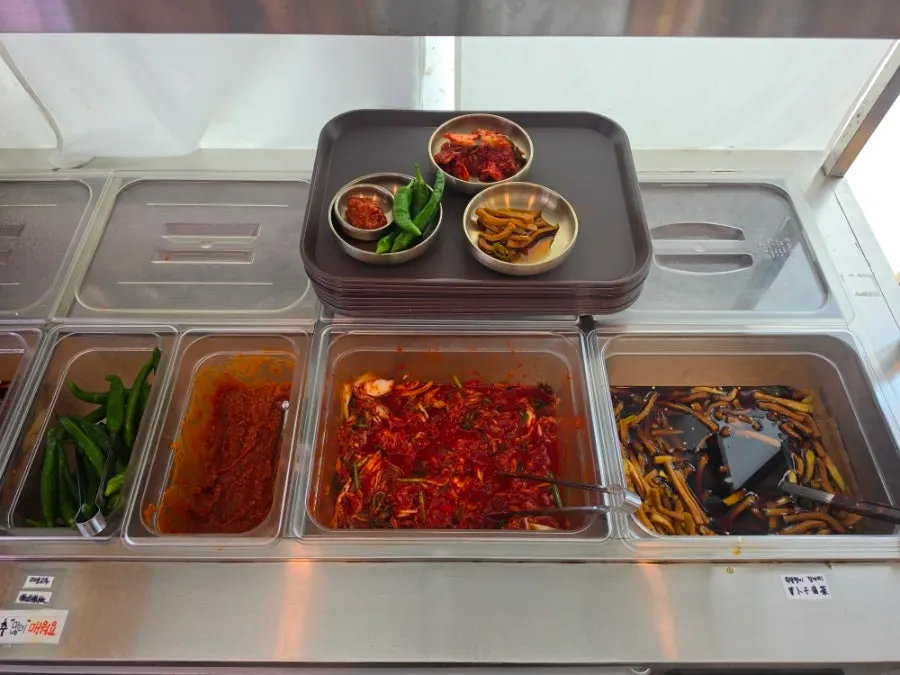 통창 너머로 보이는 한담해변 풍경