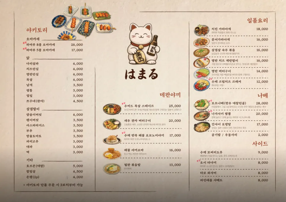 Exterior of Hamaru Hoegi, an izakaya near Hoegi Station and Kyung Hee University