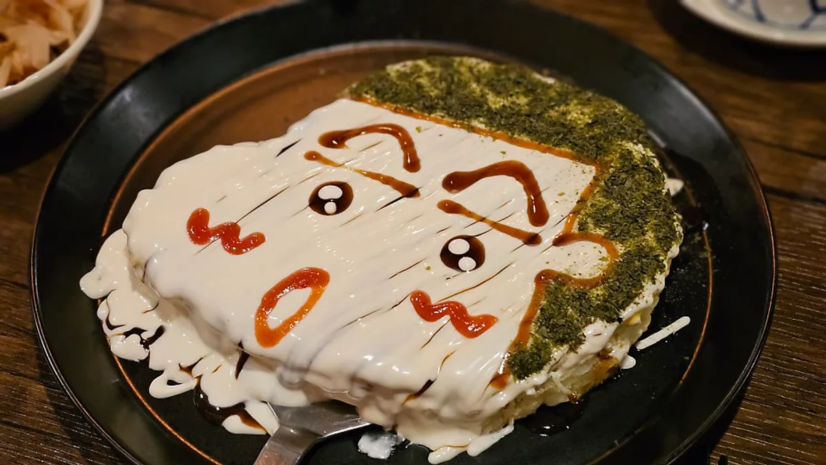 하마루 회기점 오코노미야키 클로즈업