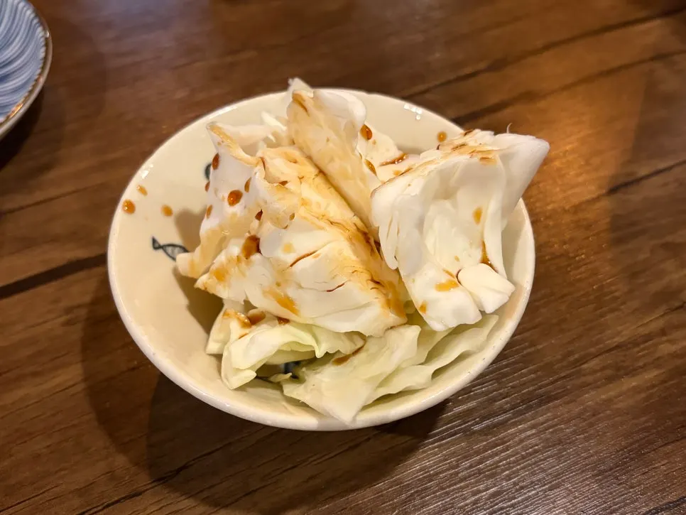 Complimentary cabbage side dish