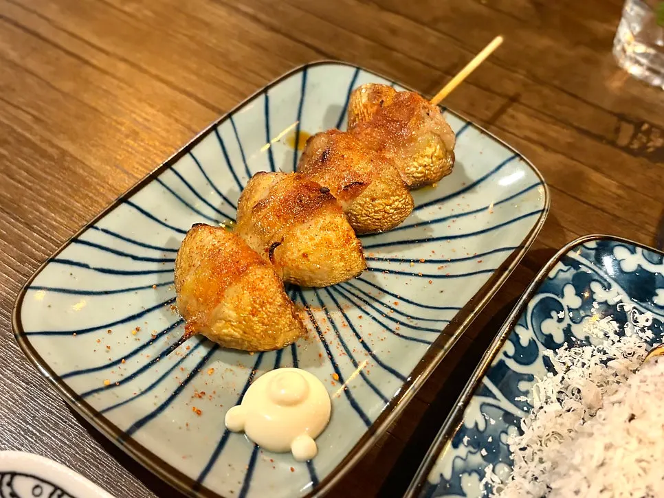 King oyster mushroom skewer