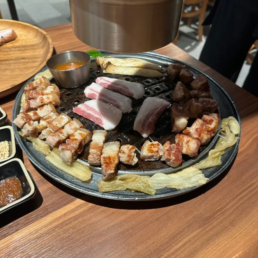 Grill pan with the last remaining cuts added