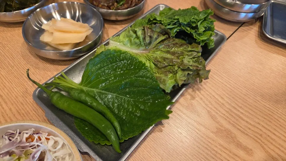 A generous Jeju meal spread