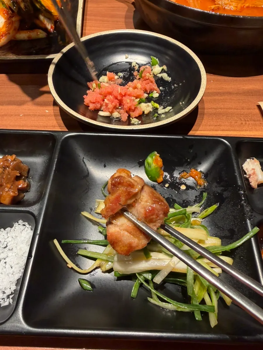 Thick, juicy black pork